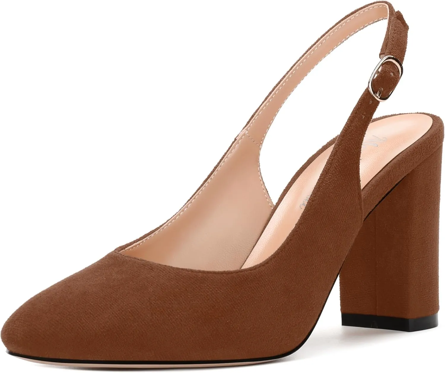 Women's Pumps, Block Heel Round Toe Dress Pumps Shoes for Women, Classic Round Toe High Chunky Heel Pumps