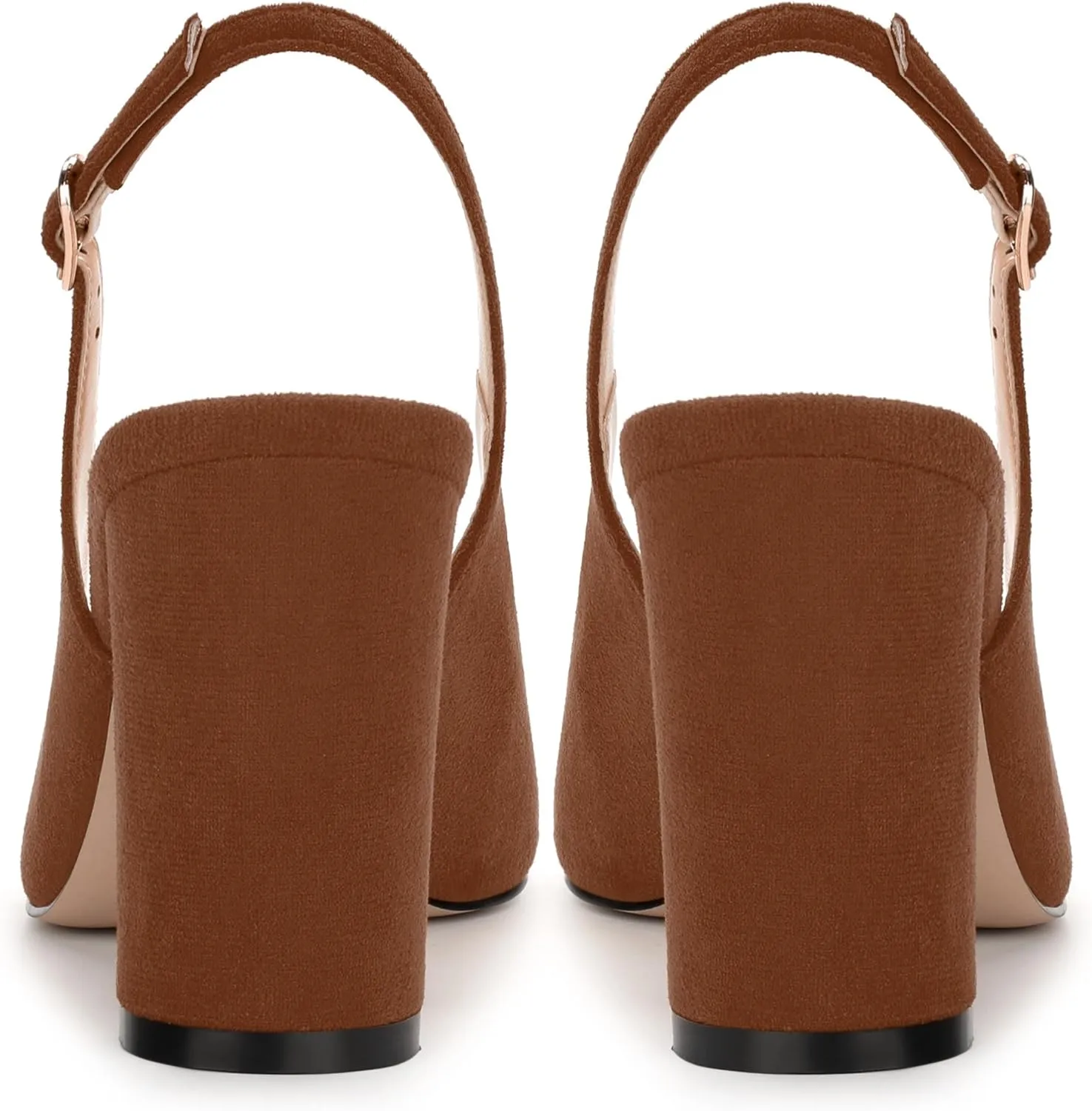 Women's Pumps, Block Heel Round Toe Dress Pumps Shoes for Women, Classic Round Toe High Chunky Heel Pumps