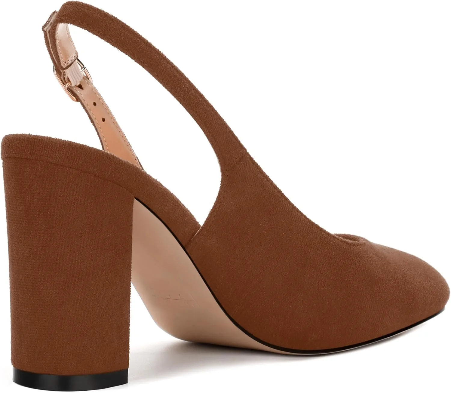Women's Pumps, Block Heel Round Toe Dress Pumps Shoes for Women, Classic Round Toe High Chunky Heel Pumps