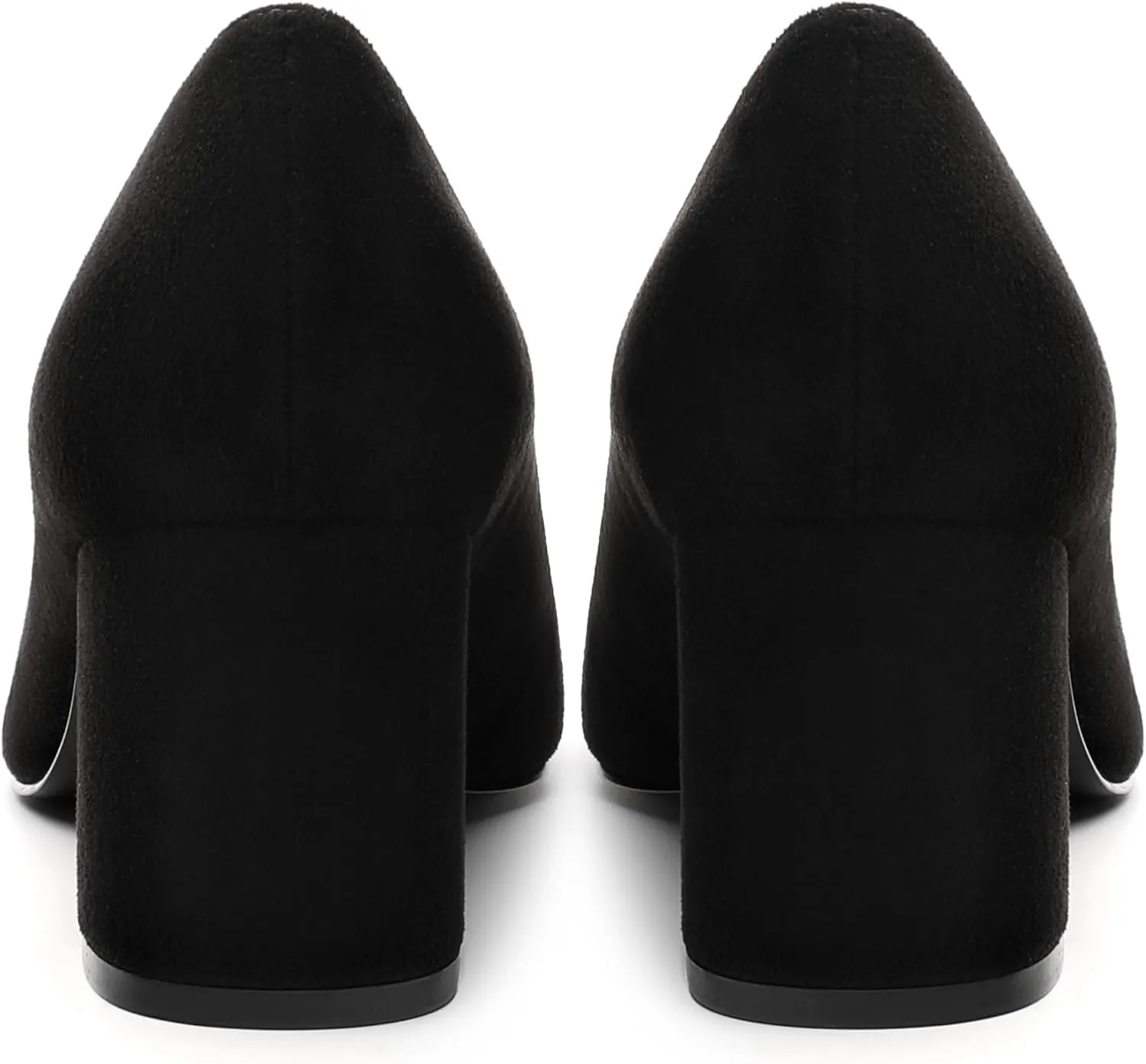 Women's Pumps, Pointed Closed Toe Black Gold Kitten Heels for Women, Comfortable 2 Inch Mid Heel Women's Dress Shoes