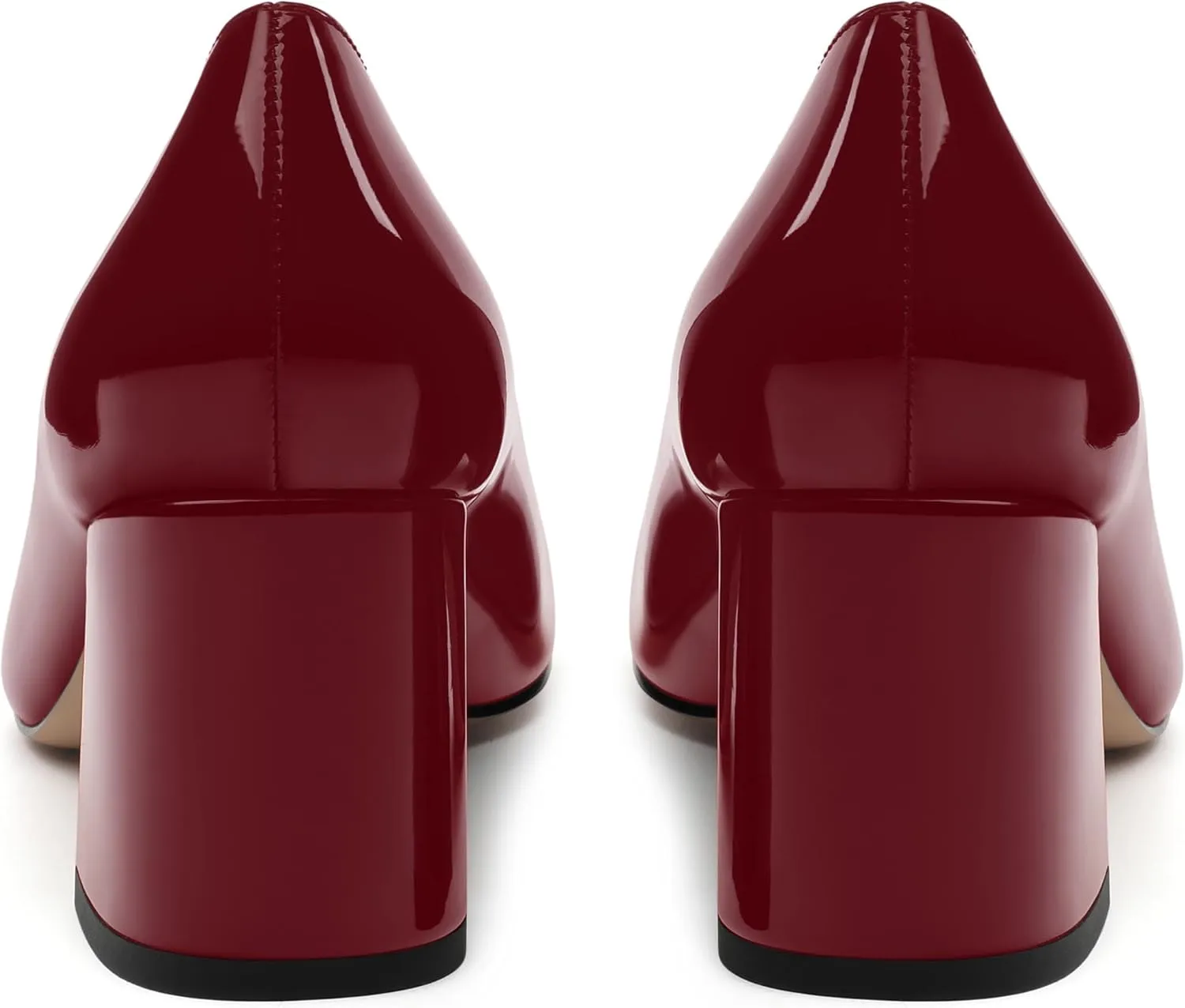 Women's Pumps, Round Toe High Heels, Fashion Chunky Heels Shoes for Women