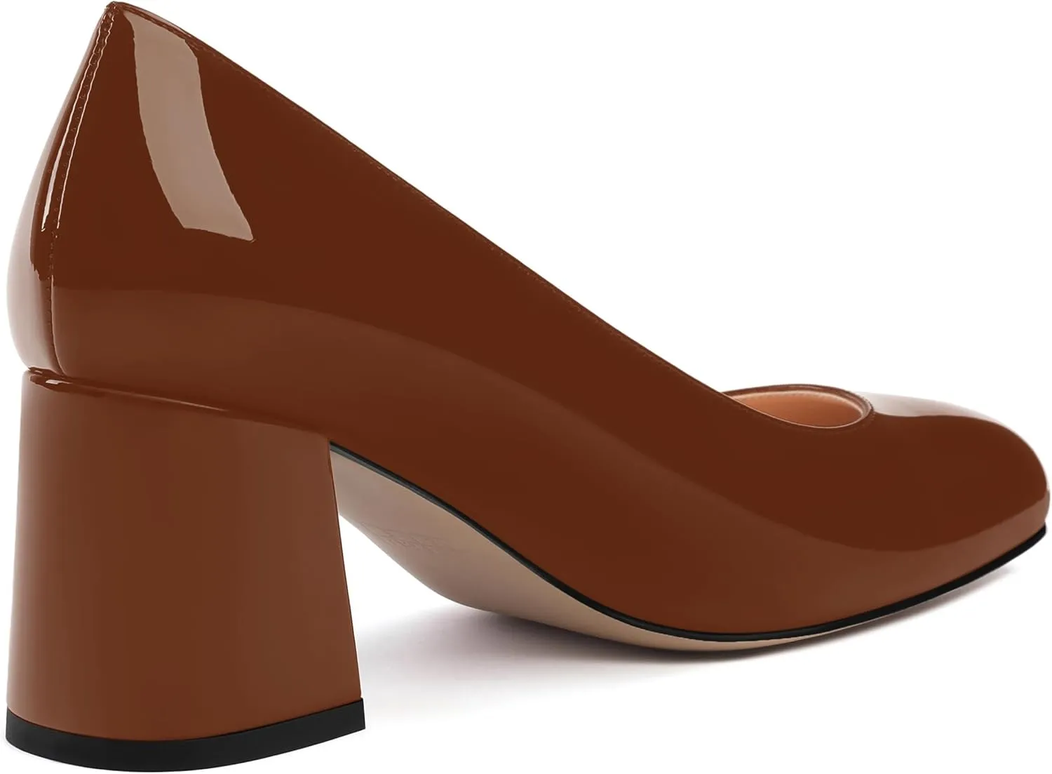 Women's Pumps, Round Toe High Heels, Fashion Chunky Heels Shoes for Women