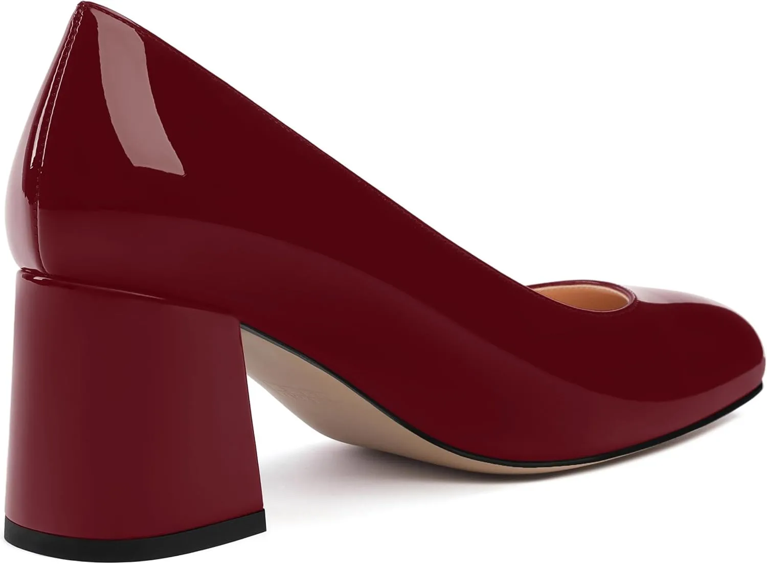 Women's Pumps, Round Toe High Heels, Fashion Chunky Heels Shoes for Women