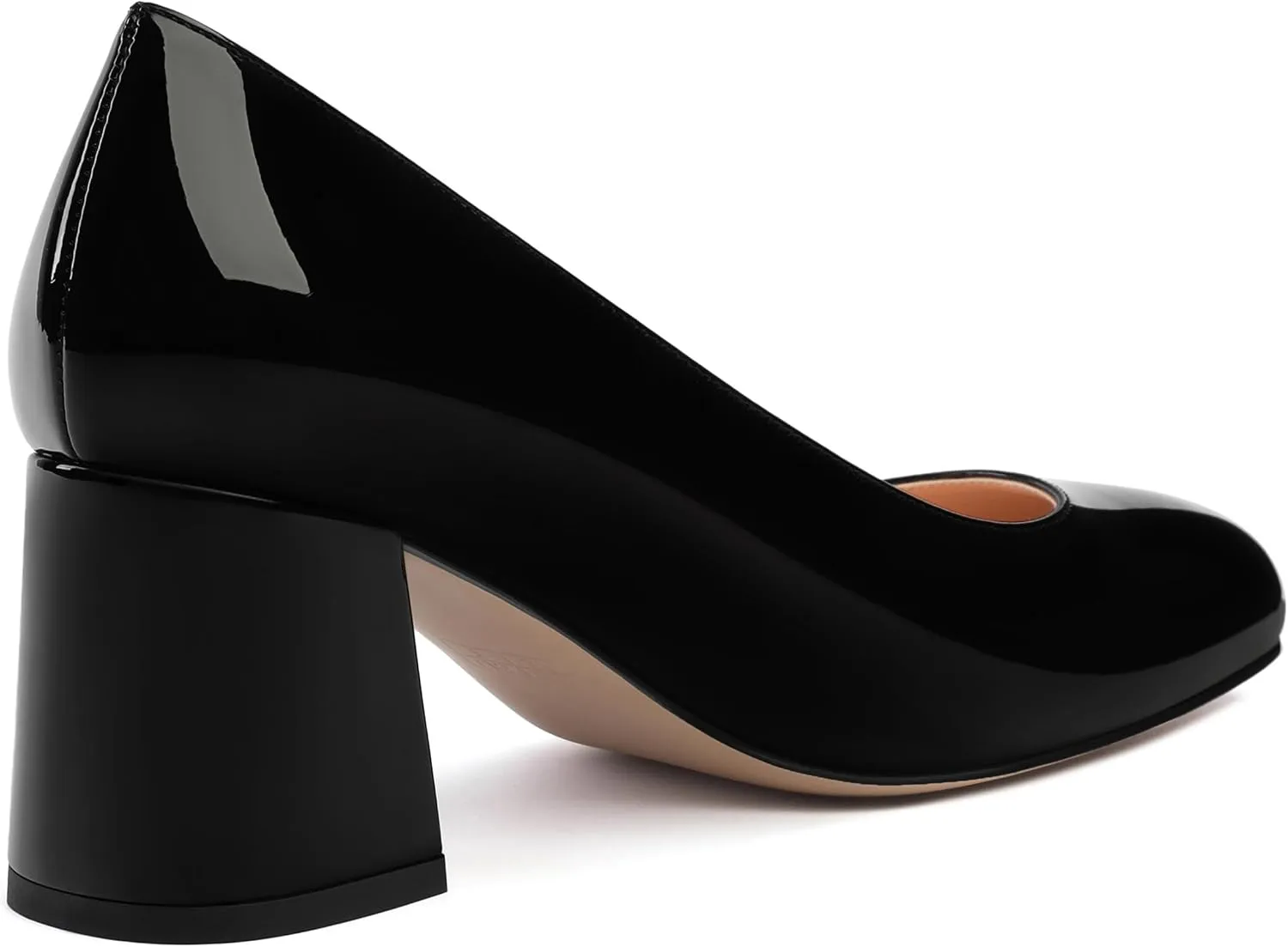 Women's Pumps, Round Toe High Heels, Fashion Chunky Heels Shoes for Women