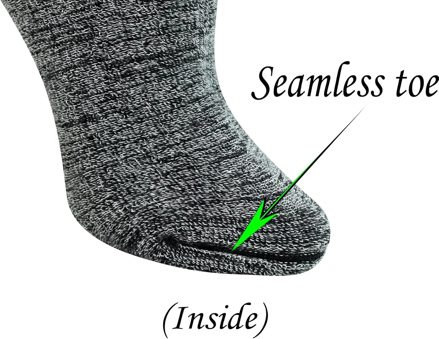 Yomandamor Women's 3 Pairs Non-Binding Quarter Thick Warm Winter Socks with Seamless Toe and Full Cushion