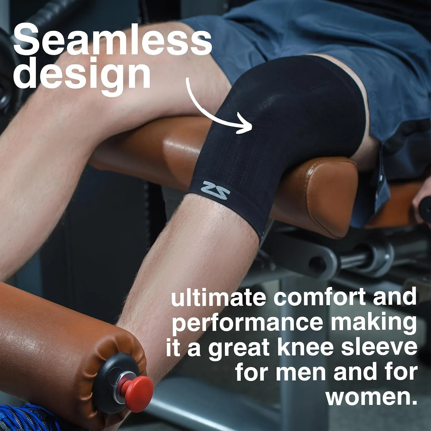 Zensah Compression Knee Sleeve - Knee Brace to Relieve Knee Pain and Treat Runners Knee for Men and Women